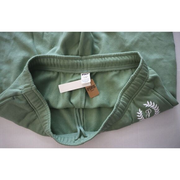 PINK x Victoria's Secret 11243311 Women Sz XL Green Flare Ivy Fleece Sweatpants - Picture 3 of 12